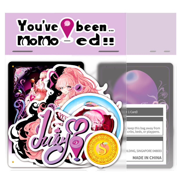 JuicyMoMo's Landing ID Card & Stickers Set
