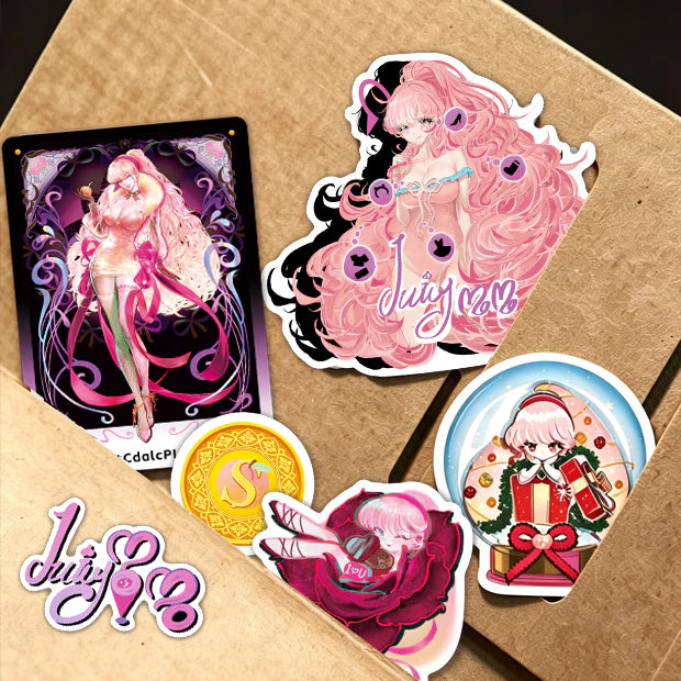 JuicyMoMo's Landing ID Card & Stickers Set