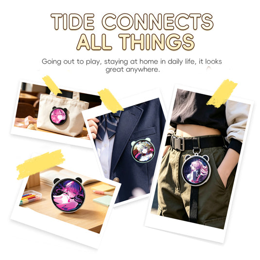 JuicyFruitie: Customizable Digital LED Badge, Smart Badge for Photos GIFs & Text, Personalized Gift